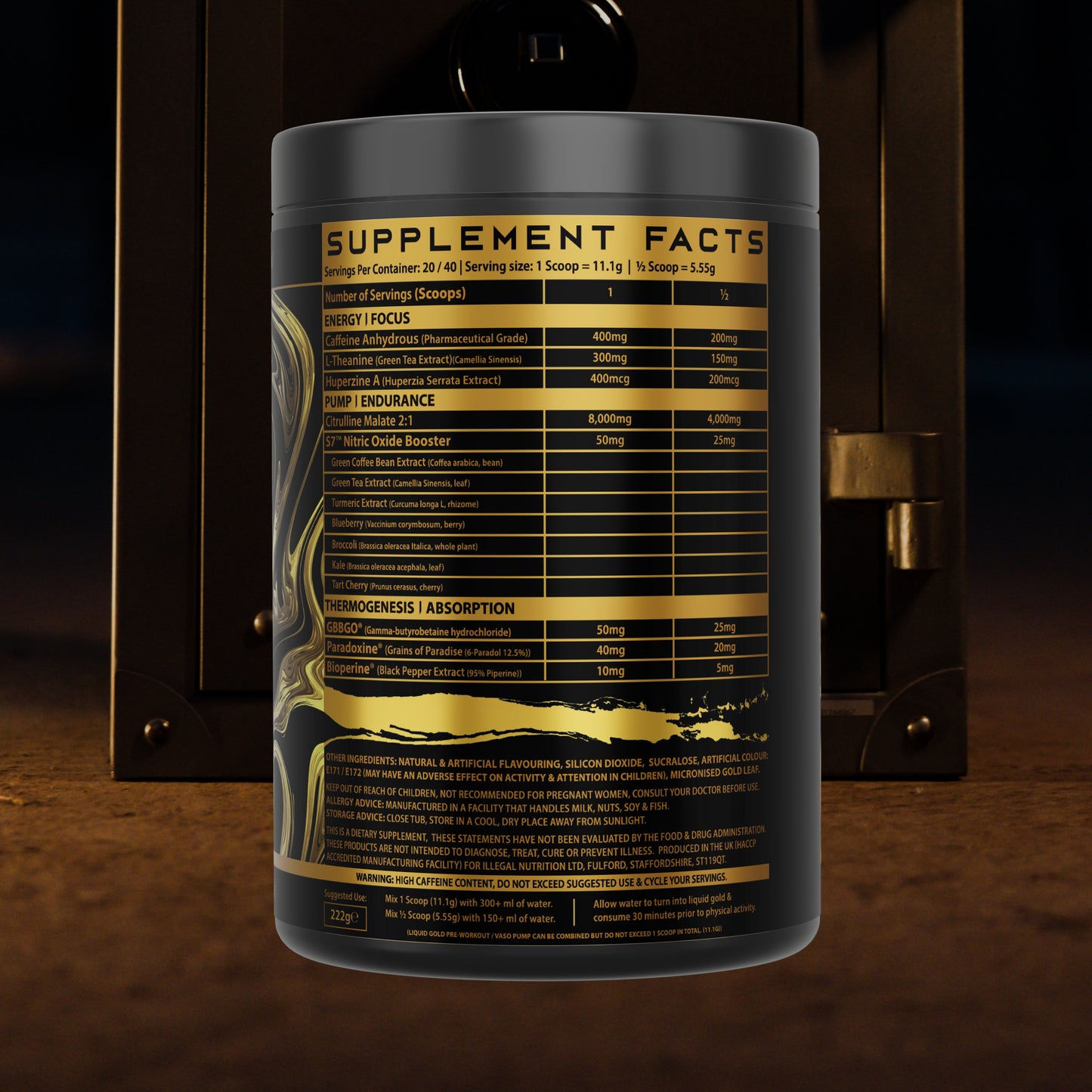 Liquid Gold Pre-Workout (High Stim)